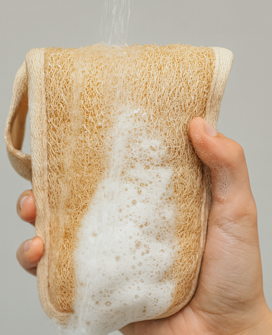 Natural Loofah With Soap Pocket