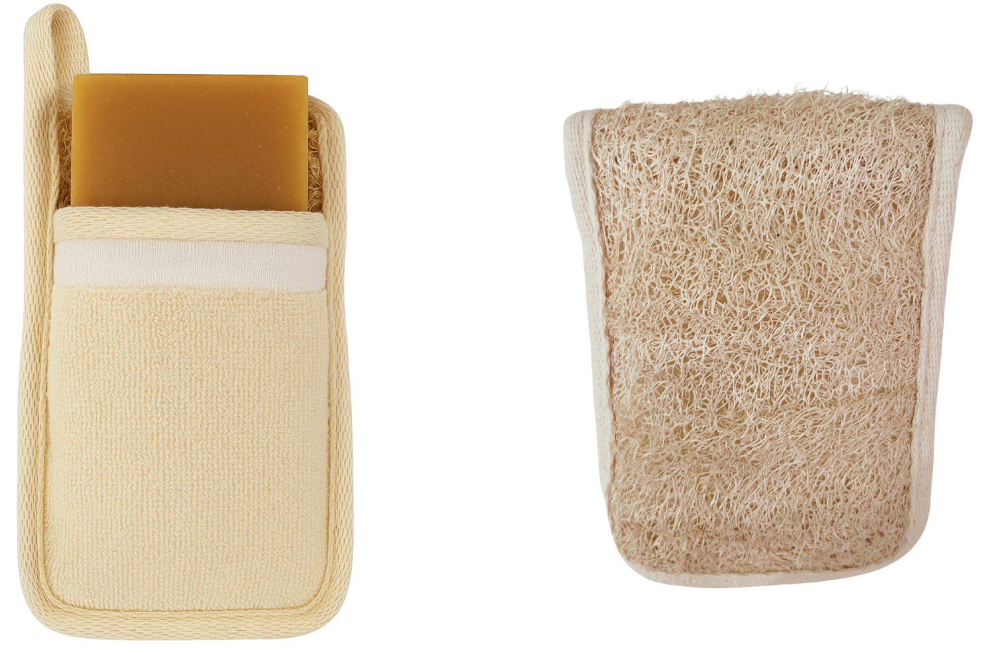 Natural Loofah With Soap Pocket